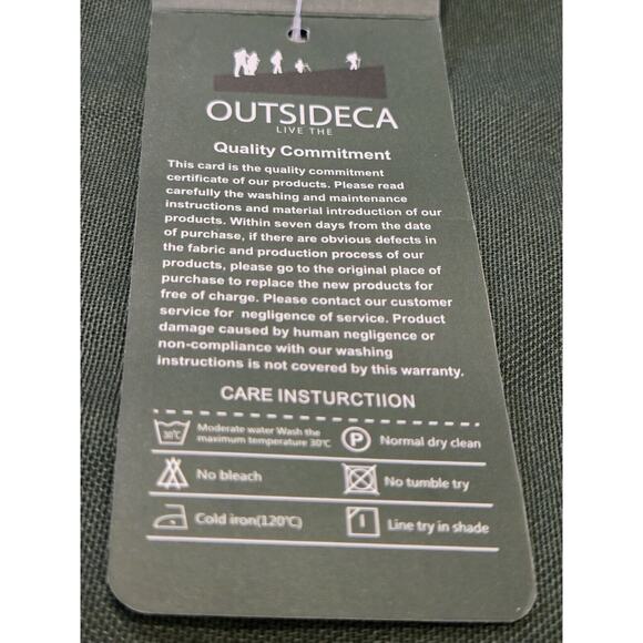 Outsideca Green Shirt Tactical Polo Short Sleeve Men's‎ size XL NWT - Picture 3 of 4